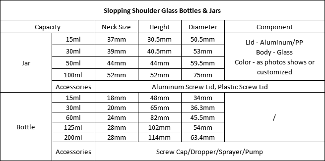 15ml glass jar