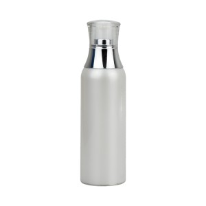 white PP 100ml airless cosmetic pump bottle