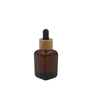 30ml 50ml amber square glass dropper bottle