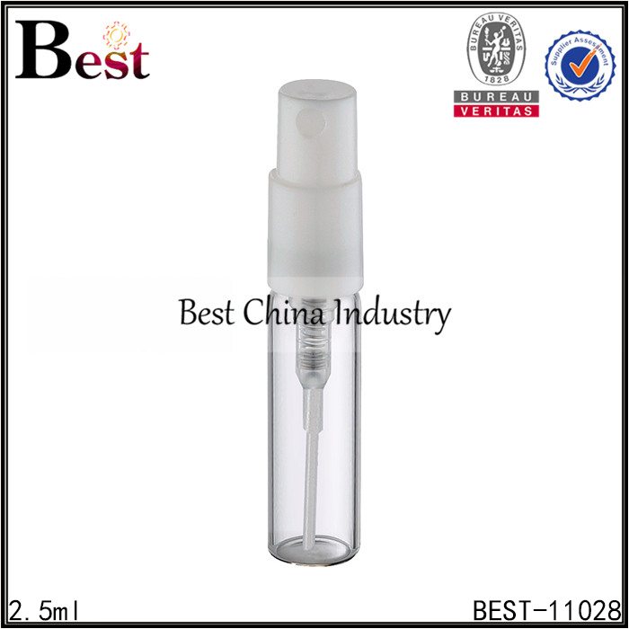 14 Years Factory
 sample perfume atomizer white plastic sprayer 2.5ml Factory in Paris