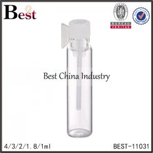 test perfume bottle with cap and tester stick 1/1.8/2/3/4ml