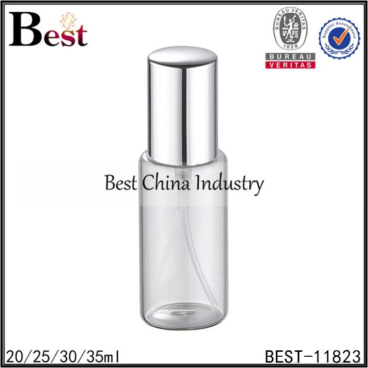20 Years manufacturer
 round tube glass perfume bottle with metal sprayer and cap 20/25/30/35ml in Mozambique