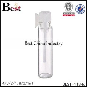 small tester perfume bottle with plastic cap 1/1.8/2/3/4ml