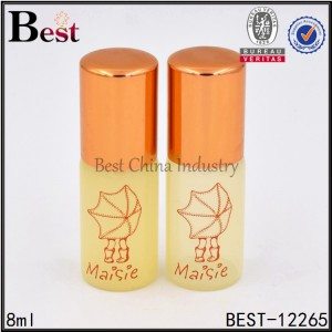 Newly Arrival 
 yellow painted glass roller bottle 8ml Factory from Korea