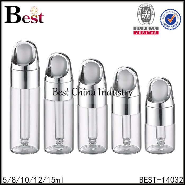 New Arrival China
 18mm neck size clear tube glass bottle with basket dropper cap 5/8/10/12/15ml Wholesale to Greenland