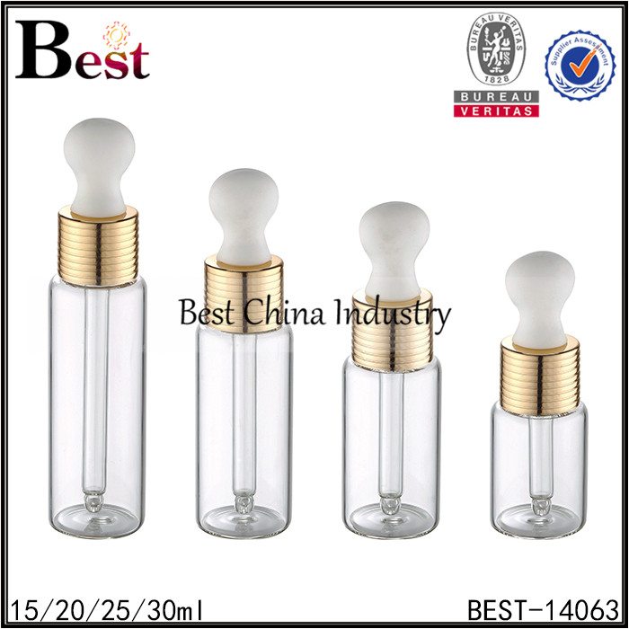 Wholesale Price China
 18mm big head clear glass dropper bottle 15/20/25/30ml Factory from Japan