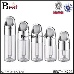 round tube bottle with silver basket dropper 5/8/10/12/15ml