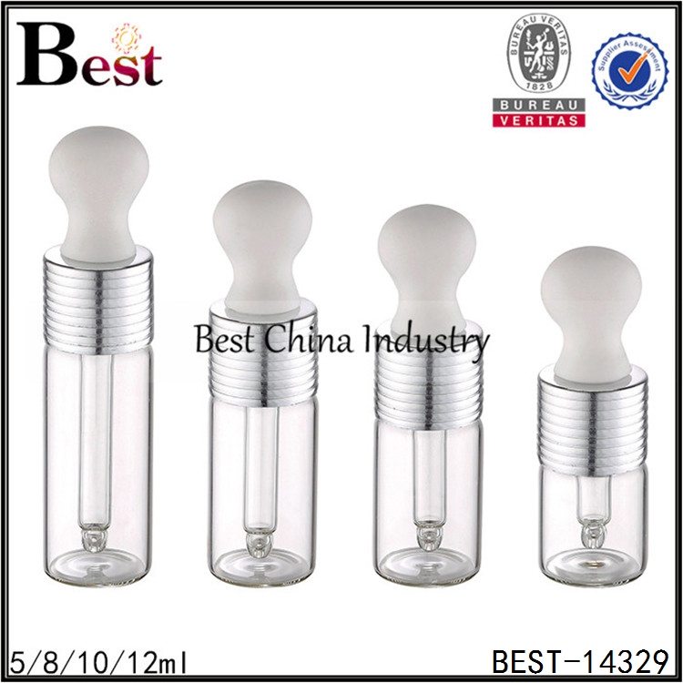 Wholesale 100% Original
 tubular essential oil bottle big dropper cap 5/8/10/12ml in Amman