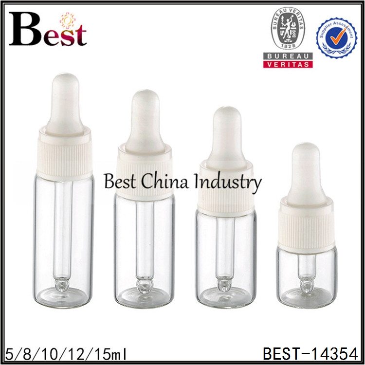Chinese Professional
 transparent tube bottle white plastic dropper cap 5/8/10/12/15ml in Borussia Dortmund