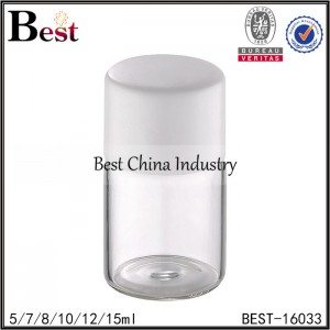 High Definition For
 clear round tubular bottle with cap and stopper 5/7/8/10/12/15ml Factory for Congo