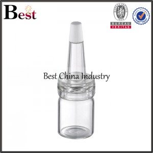 clear tube bottle with conic cap 5/7/10/15/20/25/30ml