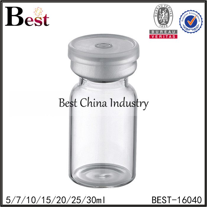 12 Years Manufacturer
 clear penicillin bottle silver cap 5/7/10/15/20/25/30ml Factory from Czech Republic