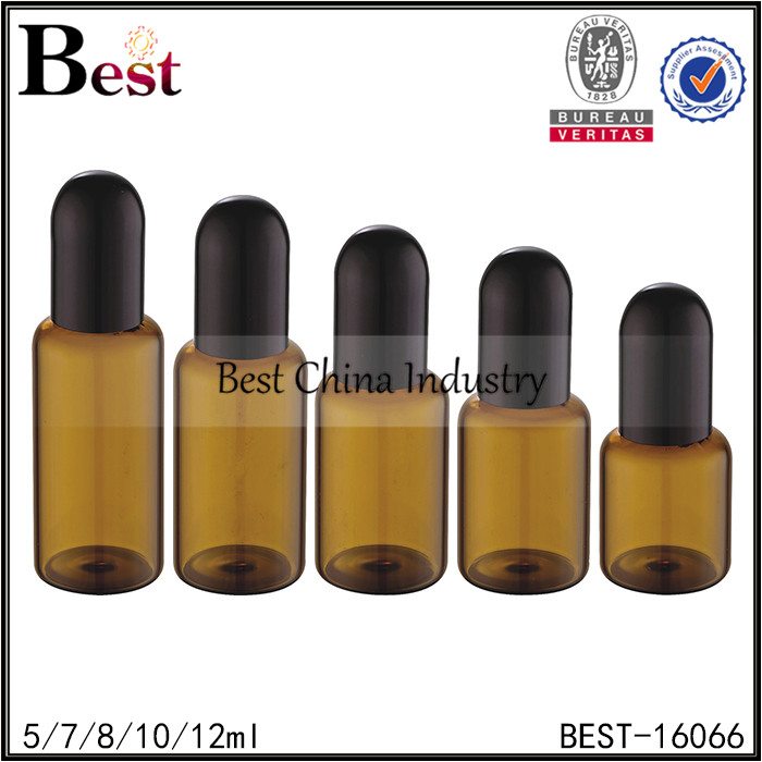 Special Price for
 amber glass bottle with round black plastic cap 5ml 7ml 8ml 10ml 12ml in Panama