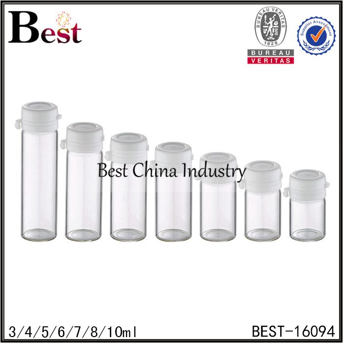 Top Suppliers
 clear sample tubular bottle white cap 3ml 4ml 5ml 6ml 7ml 8ml 10ml Factory in Czech