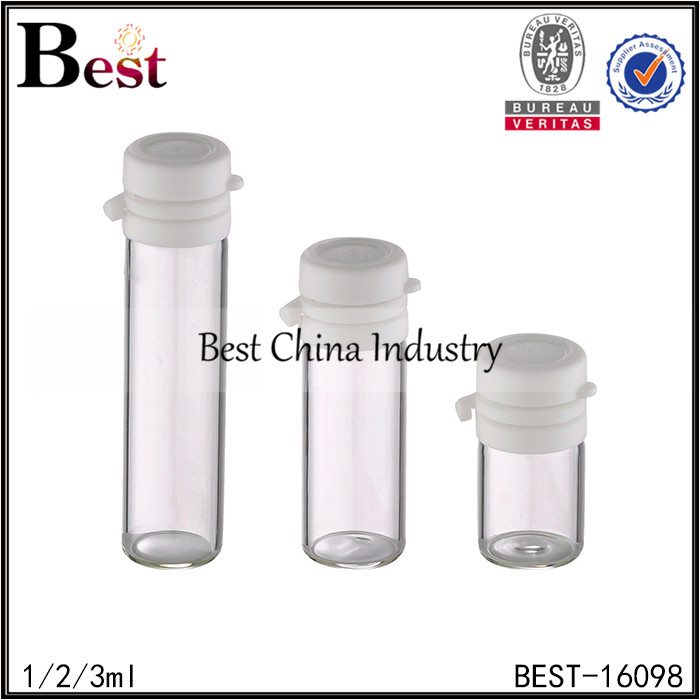19 Years Factory
 mini tube bottle with white easy open seal cap 1ml 2ml 3ml Factory from Amsterdam
