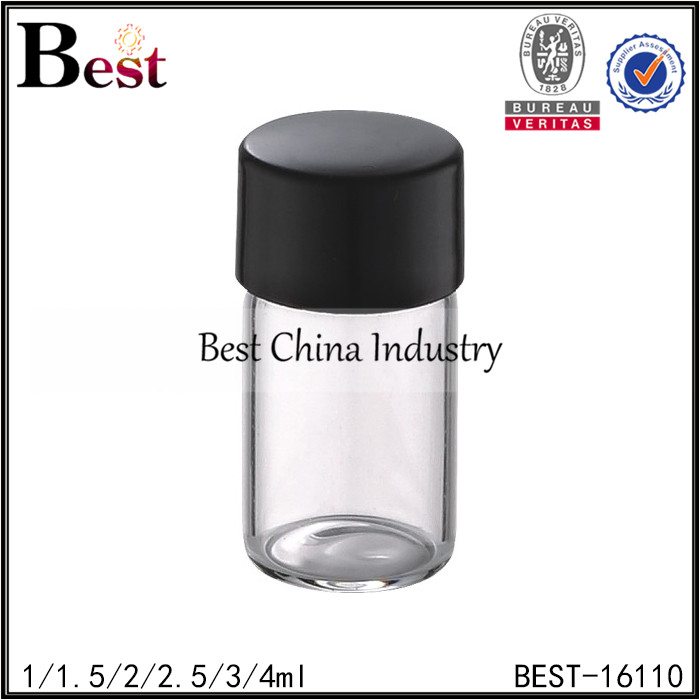 factory wholesale good quality
 clear color tube bottle with plastic cap and insert 1ml 1.5ml 2ml 3ml 4ml Supply to Benin