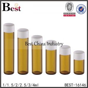 New Arrival China
 small amber tube with plastic screw cap 1ml 1.5ml 2ml 2.5ml 3ml 4ml Wholesale to Croatia