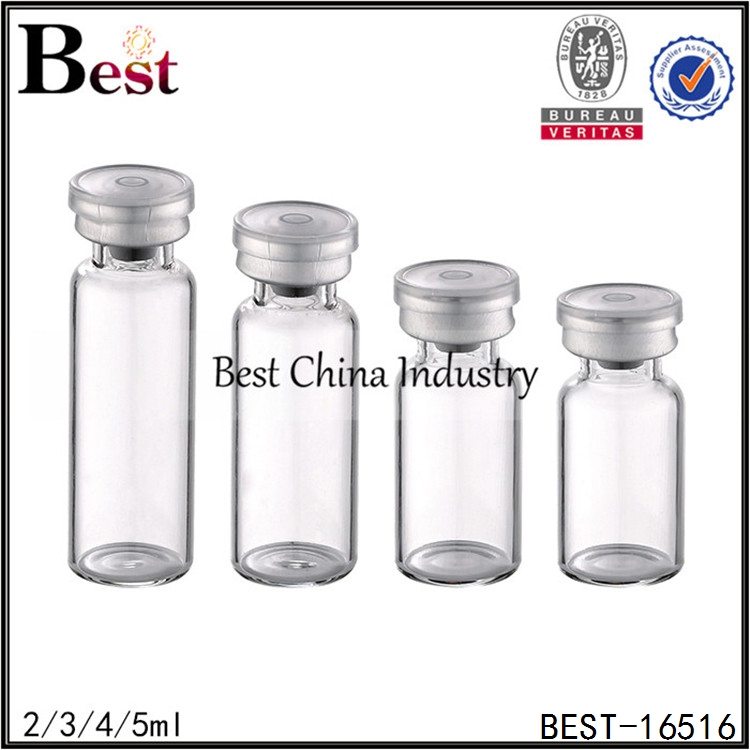 100% Original Factory
 samll transparent glass penicillin bottle 2/3/4/5ml Factory in Netherlands