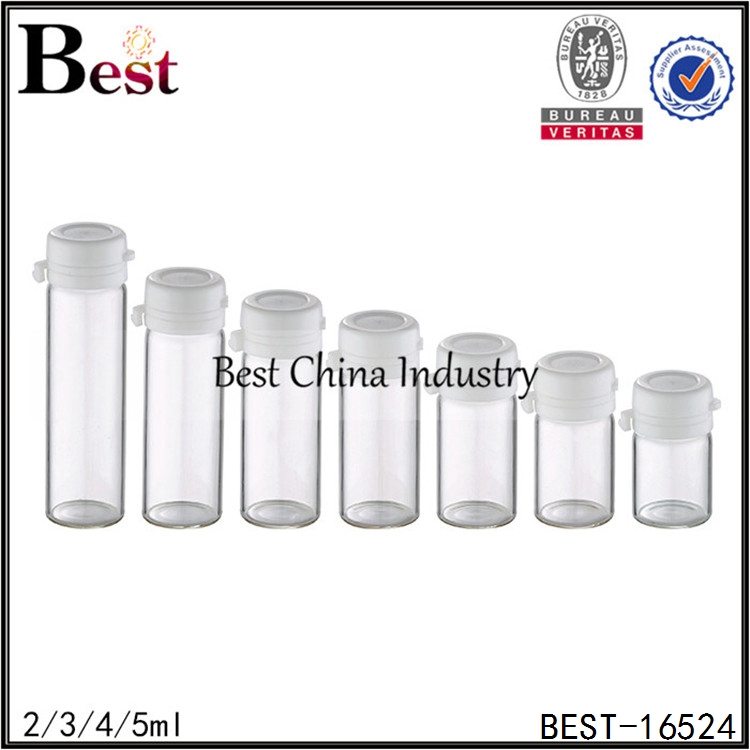 40% OFF Price For
 mini clear glass tube bottle with tear off cap 2/3/4/5ml Factory in Brasilia