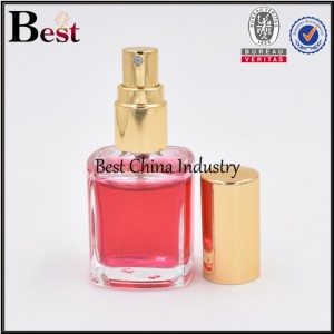 mini glass perfume bottle with screw sprayer 4ml