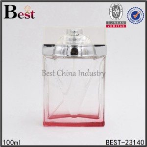 persegi kaca berbentuk botol parfum 100 ml