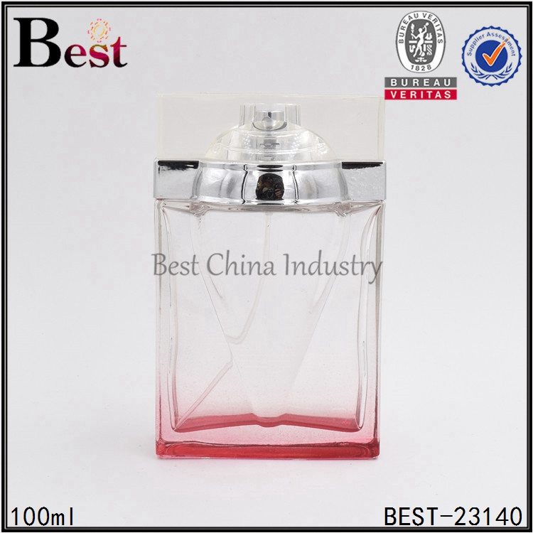 OEM Customized wholesale
 square shaped glass perfume bottle 100 ml Wholesale to Argentina