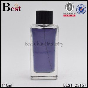 square perfume glass bottle 110ml