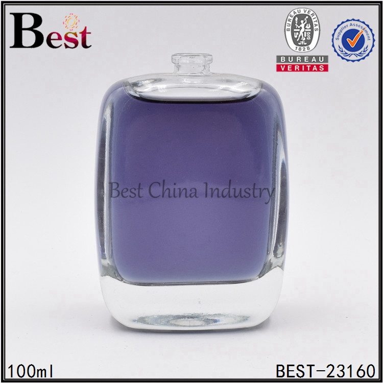 Factory made hot-sale
 flat shaped perfume bottle 100ml Wholesale to Gabon