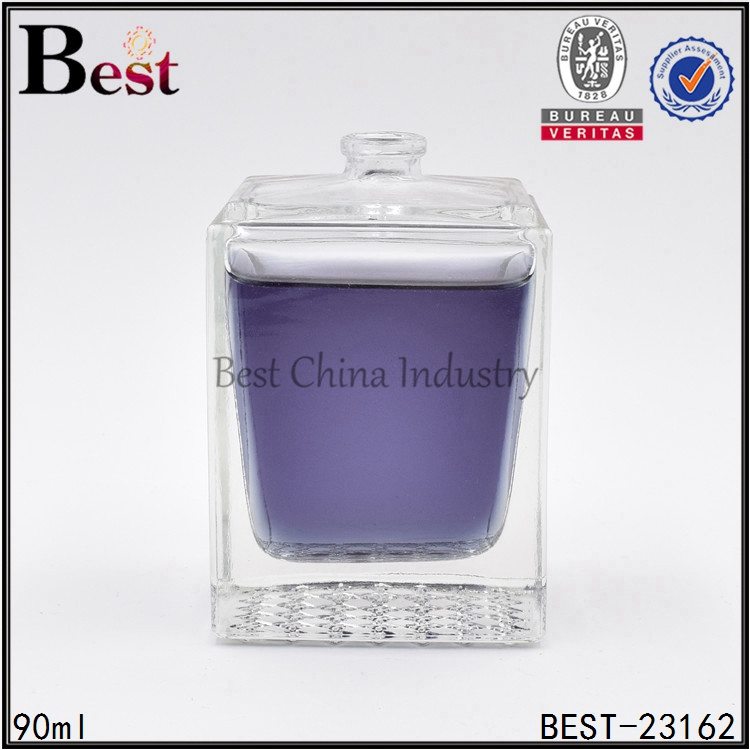 13 Years manufacturer
 square perfume glass bottle 90ml Factory in Gabon