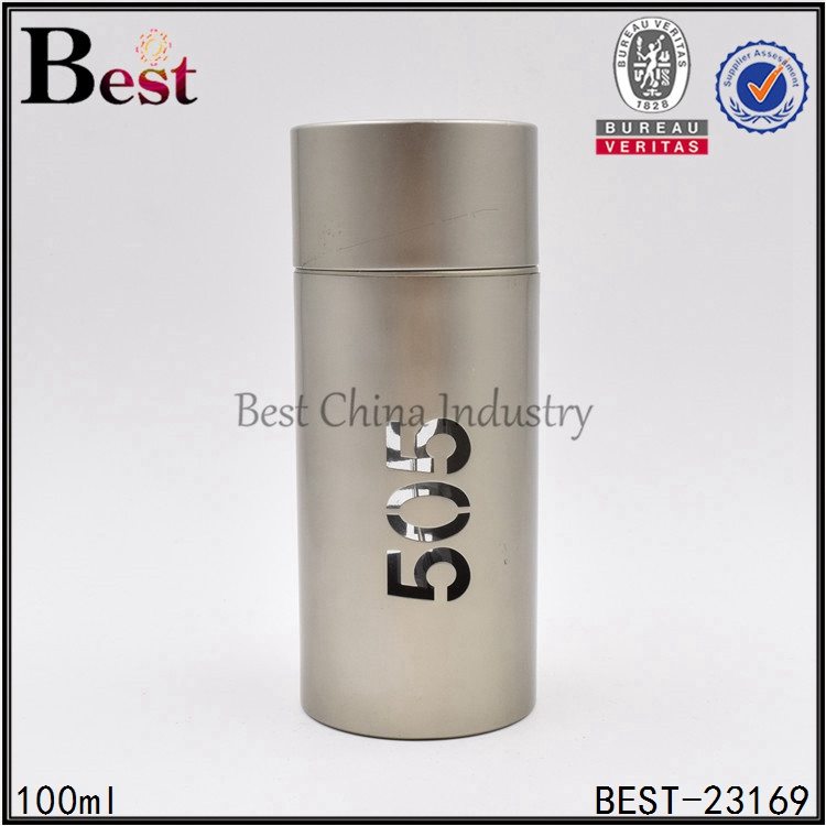 14 Years Factory
 straight round gold perfume bottle 100ml Factory for Cyprus