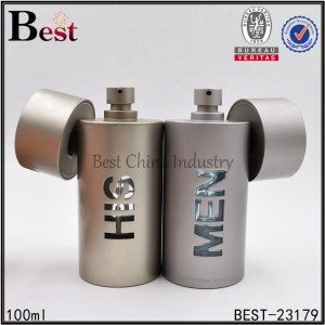 lurus botol minyak wangi bulat dengan magnet cap 100ml