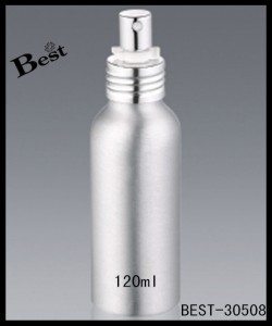 Silber ätherische Öl Aluminium-Flasche mit Sprüher 120ml