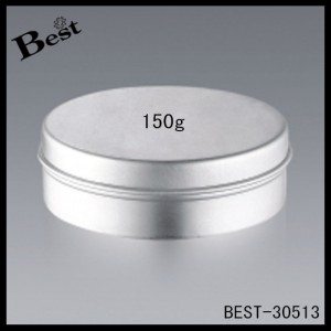 Hot-selling attractive price
 cosmetic cream flat round aluminum jar 150g  Manufacturer in Gabon