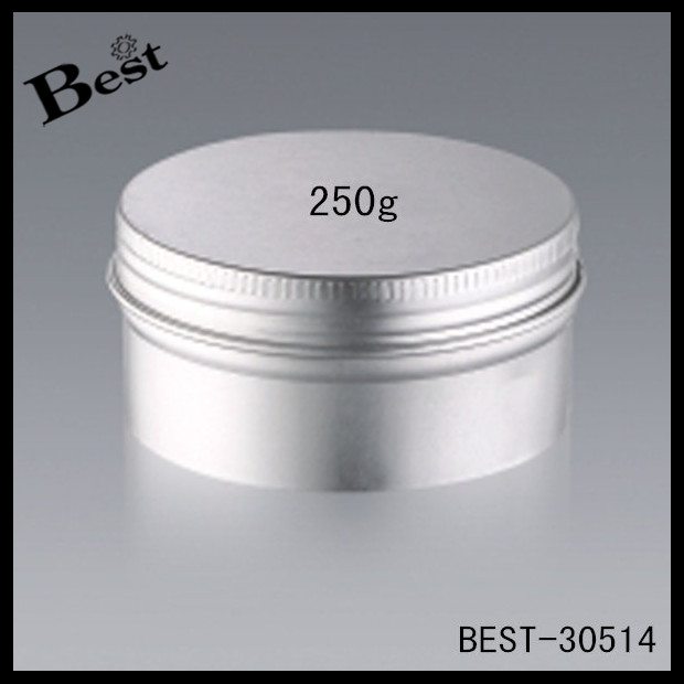 21 Years Factory
 big size silver aluminum face cream jar 250g  in Liverpool