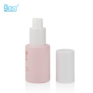 hot selling 30ml pink glass bottle with fine mist sprayer