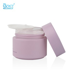 custom color glass jar for body cream glass jar with lid 50g 100g 200g