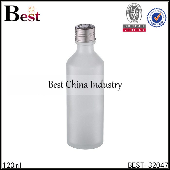 Best Price for
 frosted glass bottle with silver cap 120ml Manufacturer in Bangalore