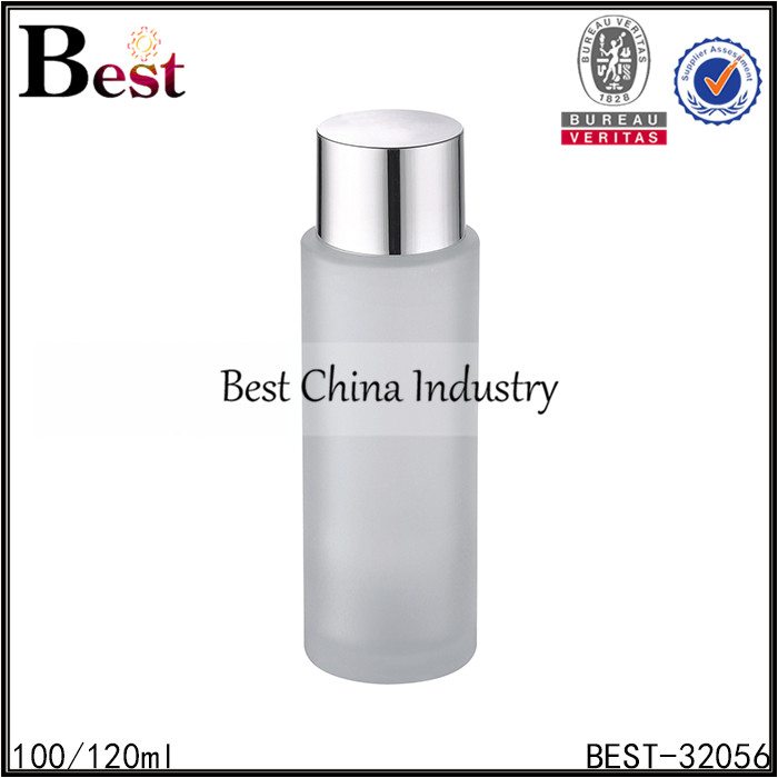 9 Years manufacturer
 frosted glass bottle silver cap 100/120ml Factory from Porto