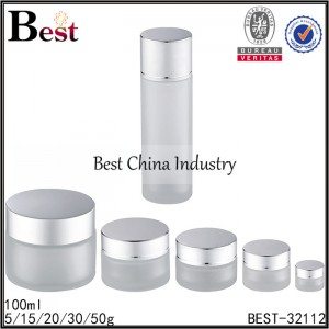 set cosmetic bottle and jar 100ml, 5/15/20/30/50g