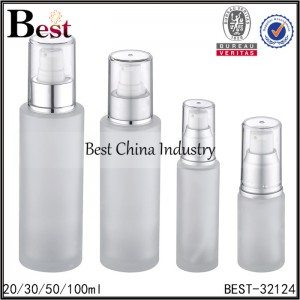 factory Outlets for
 frosted glass bottle with pump and cap 20/30/50/100ml in Haiti