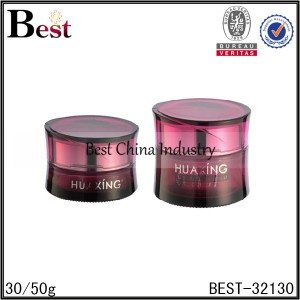 Factory directly provided
 shaped glass jar 30/50g Factory for Porto