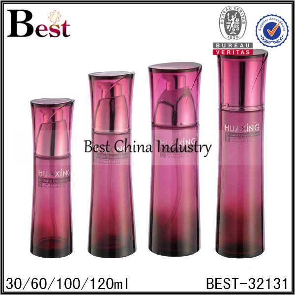 18 Years manufacturer
 colored shaped glass bottle 30/60/100/120ml Supply to European
