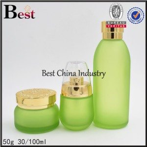 New Fashion Design for
  green bottle and jar 50g, 30/100ml Wholesale to Muscat