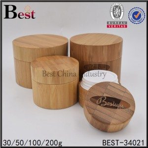 Manufacturer of 
 bamboo jar with pp insider 30/50/100/200g Factory in Sao Paulo