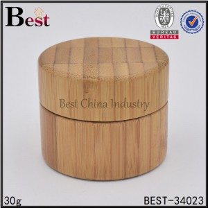 Hot sale good quality
 bamboo jar with pp insider 30g Supply to Paris