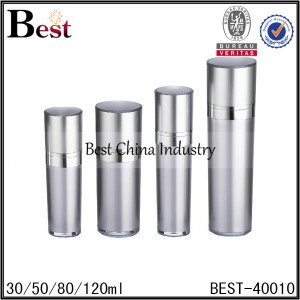 silver acrylic pump bottle 30/50/80/120ml