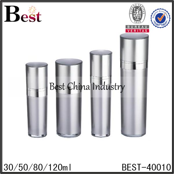 10% OFF Price For
 silver acrylic pump bottle 30/50/80/120ml Factory in Muscat