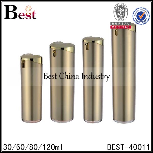 2016 New Style
 gold acrylic bottle 30/60/80/120ml Factory from South Korea