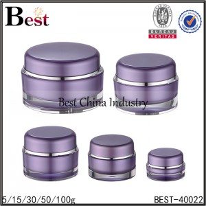 Goods high definition for
 purple color acrylic jar 5/15/30/50/100g in Russia