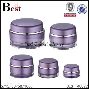 factory low price
 purple color acrylic jar 5/15/30/50/100g Factory from Peru